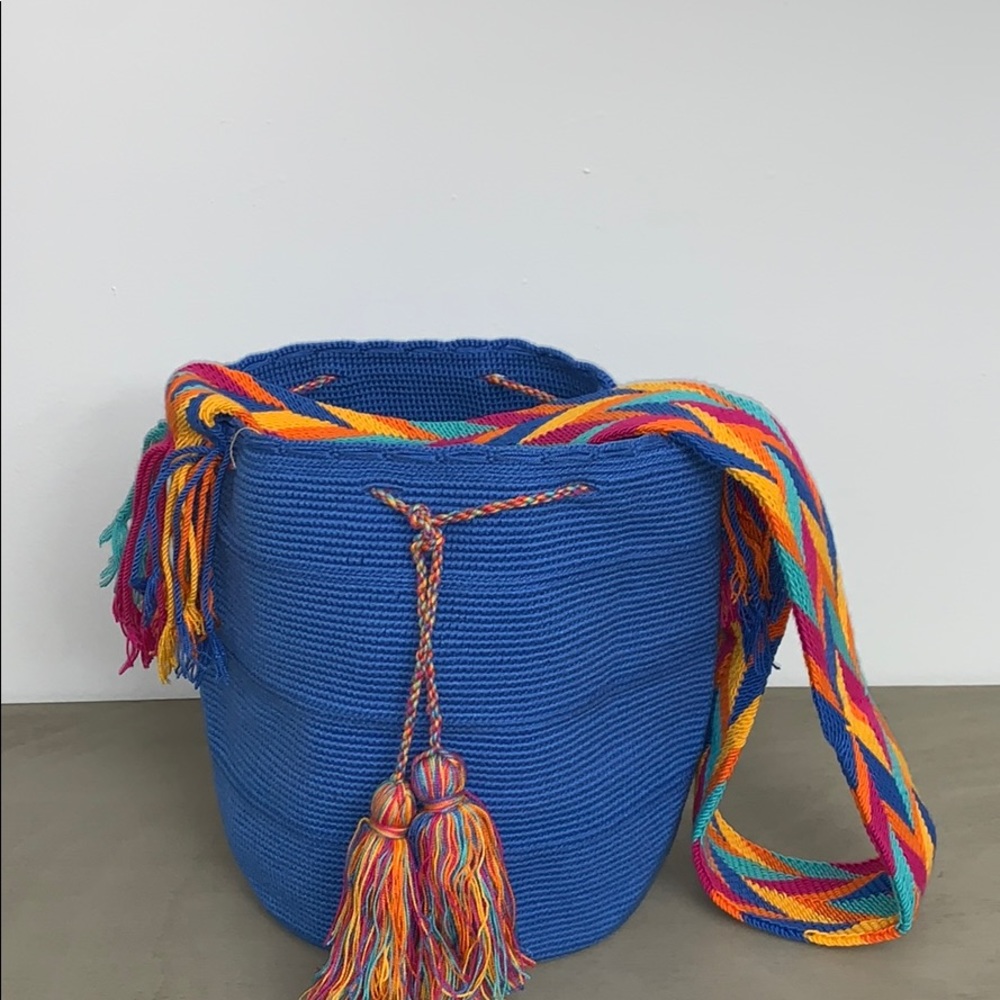 Wayuu Tribe crossbody bag blue